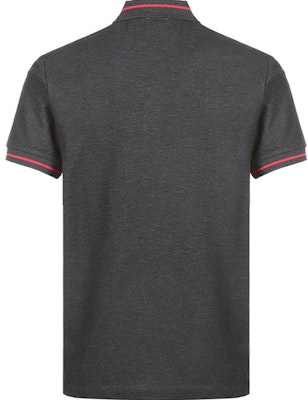 Burberry Baju Polo Kelabu Arang Patch Logo dengan Trim Berjalur. 80336861 Lookbook Burberry Baju Polo Kelabu Arang Patch Logo dengan Trim Berjalur. 80336861