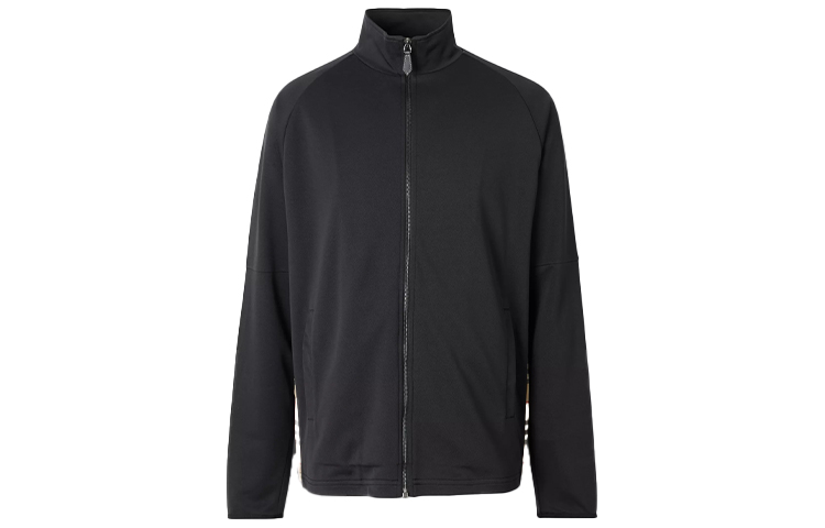 Burberry Check-Trim Black Track Jacket 80259291 圖 2