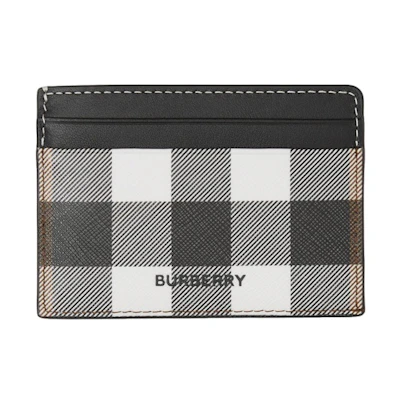 Burberry Check (7 slot) Card Case Dark Birch Brown