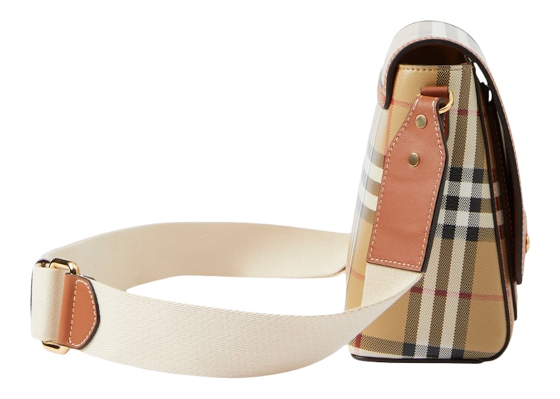 Burberry Check And Leather Note Bag Briar Brown 圖 2