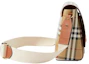 Order Burberry Check And Leather Note Bag Briar Brown