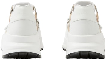 Burberry Sepatu Check dan Kulit Putih Clear Check 80708381 Purchase Burberry Sepatu Check dan Kulit Putih Clear Check 80708381