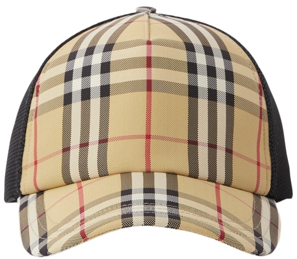 burberry-check-and-mesh-cap-archive-beige