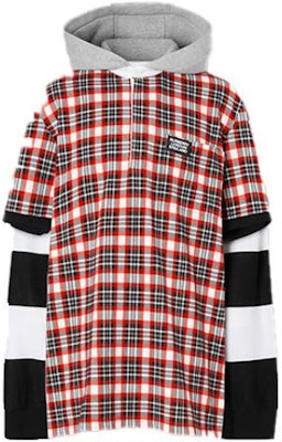 Burberry Check dan Stripe Merah Rugby Sweatshirt 45638861 Order Burberry Check dan Stripe Merah Rugby Sweatshirt 45638861