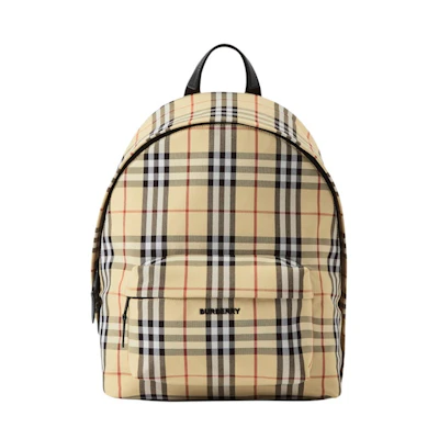 Burberry Check Backpack Archive Beige