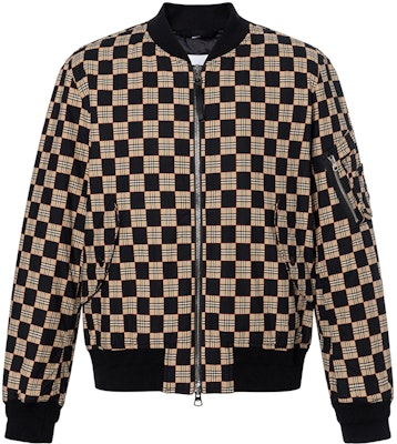 博柏利格纹棒球领拉链夹克 80298291 Buy 博柏利格纹棒球领拉链夹克 80298291