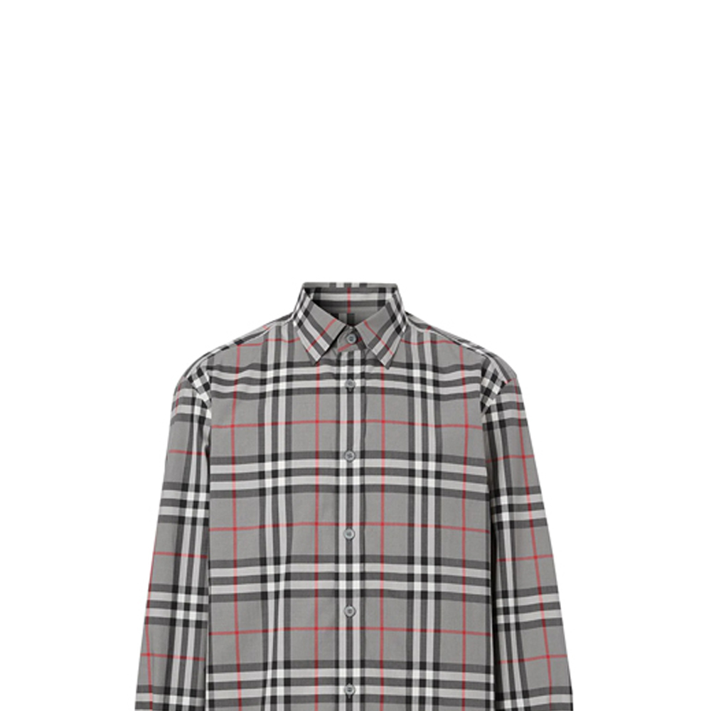 Purchase Kemeja Burberry Check Lengan Panjang Storm Grey Pria 8028886