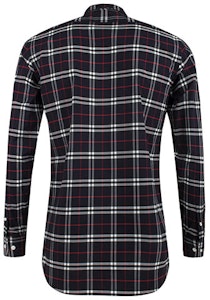 버버리 체크 버튼업 긴소매 셔츠 네이비 블루 80048351 Lookbook 버버리 체크 버튼업 긴소매 셔츠 네이비 블루 80048351