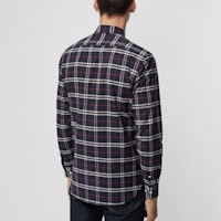 博柏利格纹长袖衬衫 深蓝色 80048351 Sizing 博柏利格纹长袖衬衫 深蓝色 80048351