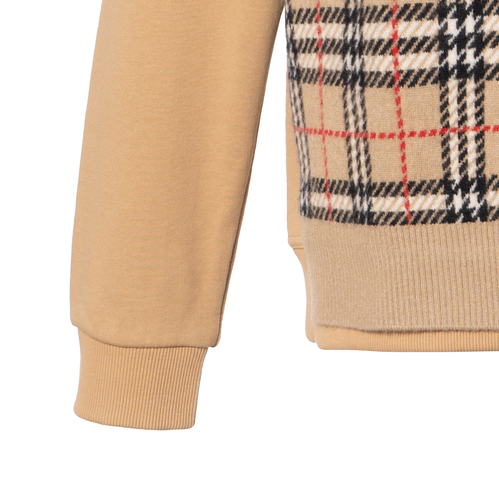 Cheap Sudadera Beige de Punto de Cachemira con Cuadros Burberry 80362011