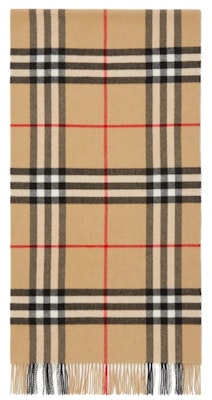 Burberry Check Cashmere Scarf Archive Beige (80767951) Buy Burberry Check Cashmere Scarf Archive Beige (80767951)