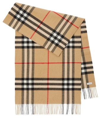 Burberry Check Cashmere Scarf Archive Beige (80767951) Order Burberry Check Cashmere Scarf Archive Beige (80767951)
