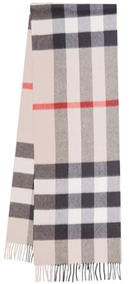 Burberry Check Cashmere Scarf Stone Buy Burberry Check Cashmere Scarf Stone