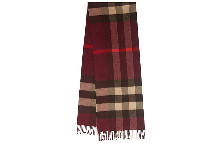Burberry Check Cashmere Scarf Unisex Couple Style 80216931 圖 2