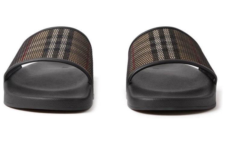 Lookbook Sandalias Burberry Check de Malla y Algodón Negras 80655781