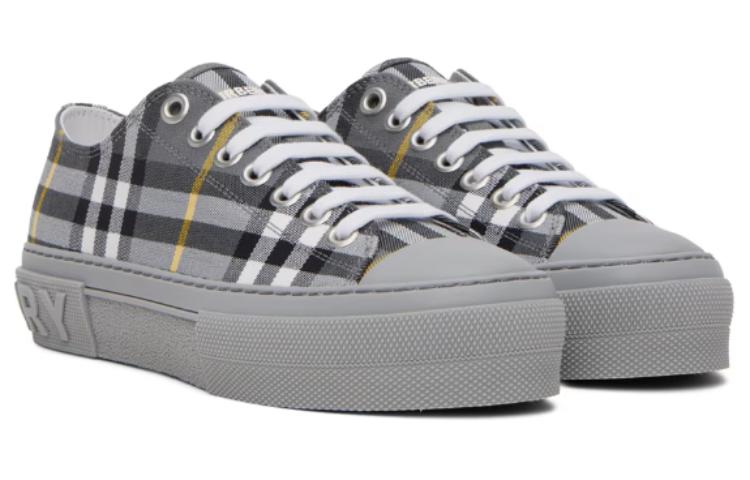 Lookbook バーバリーチェックコットンスニーカーグレー80642671 80642671