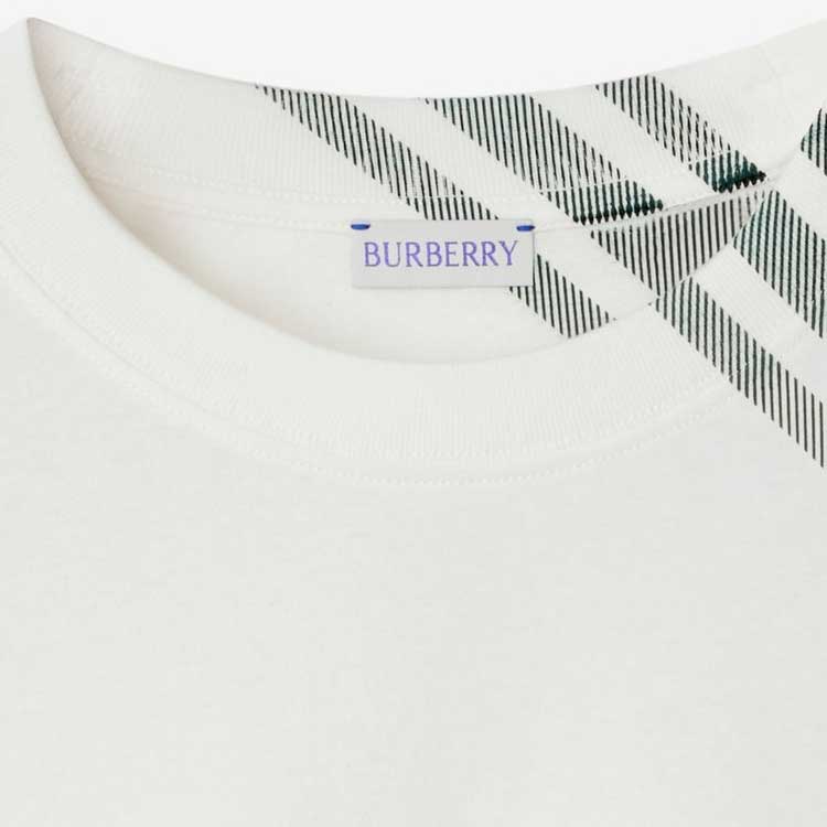 Burberry Check Crew Neck Short Sleeve T-Shirt  Raindrop Color 80846851 圖 8