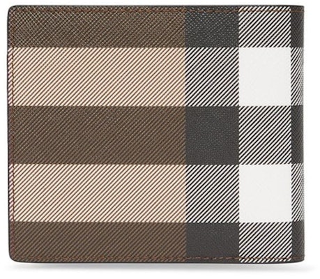 博柏利格纹E-Canvas国际8卡槽折叠钱包 深桦棕色 Order 博柏利格纹E-Canvas国际8卡槽折叠钱包 深桦棕色