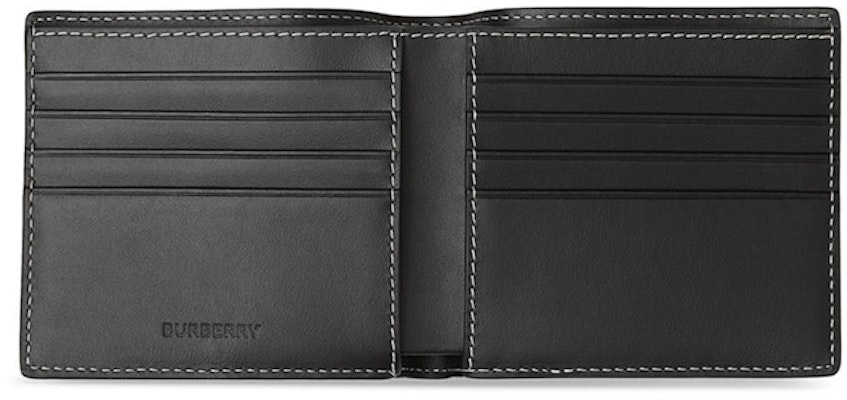 博柏利格纹E-Canvas国际8卡槽折叠钱包 深桦棕色 Lookbook 博柏利格纹E-Canvas国际8卡槽折叠钱包 深桦棕色