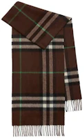 Burberry Check Fringe Edge Wool Scarf Brown for Men. 8077887GIANTCHKA1211 Burberry Check Fringe Edge Wool Scarf Brown for Men. 8077887GIANTCHKA1211