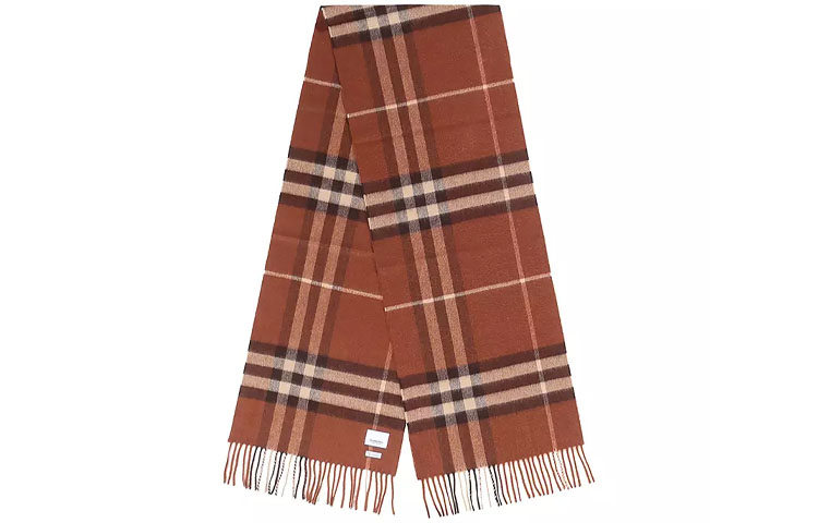 Burberry Check Fringe Warm Knit Scarf Unisex Couple Style. 8016122 圖 4
