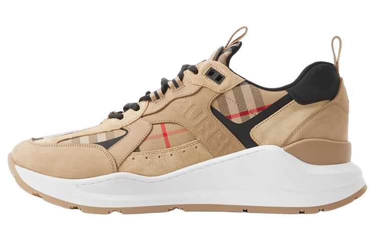 Burberry Check Leather and Suede Sneaker Archive Beige 80708511