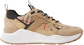 Order Burberry Sneaker Kulit dan Suede Corak Check Archive Beige 80708511