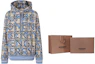 Sizing Burberry Check Logo Print Hoodie Bright Cobalt Blue 80391651