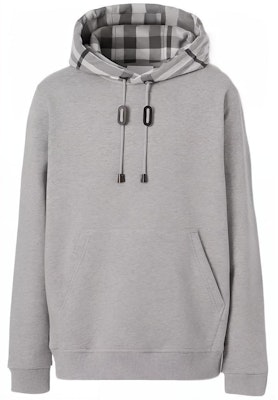 Burberry 男款灰色格紋標誌印花長袖上衣 80570101 Order Burberry 男款灰色格紋標誌印花長袖上衣 80570101