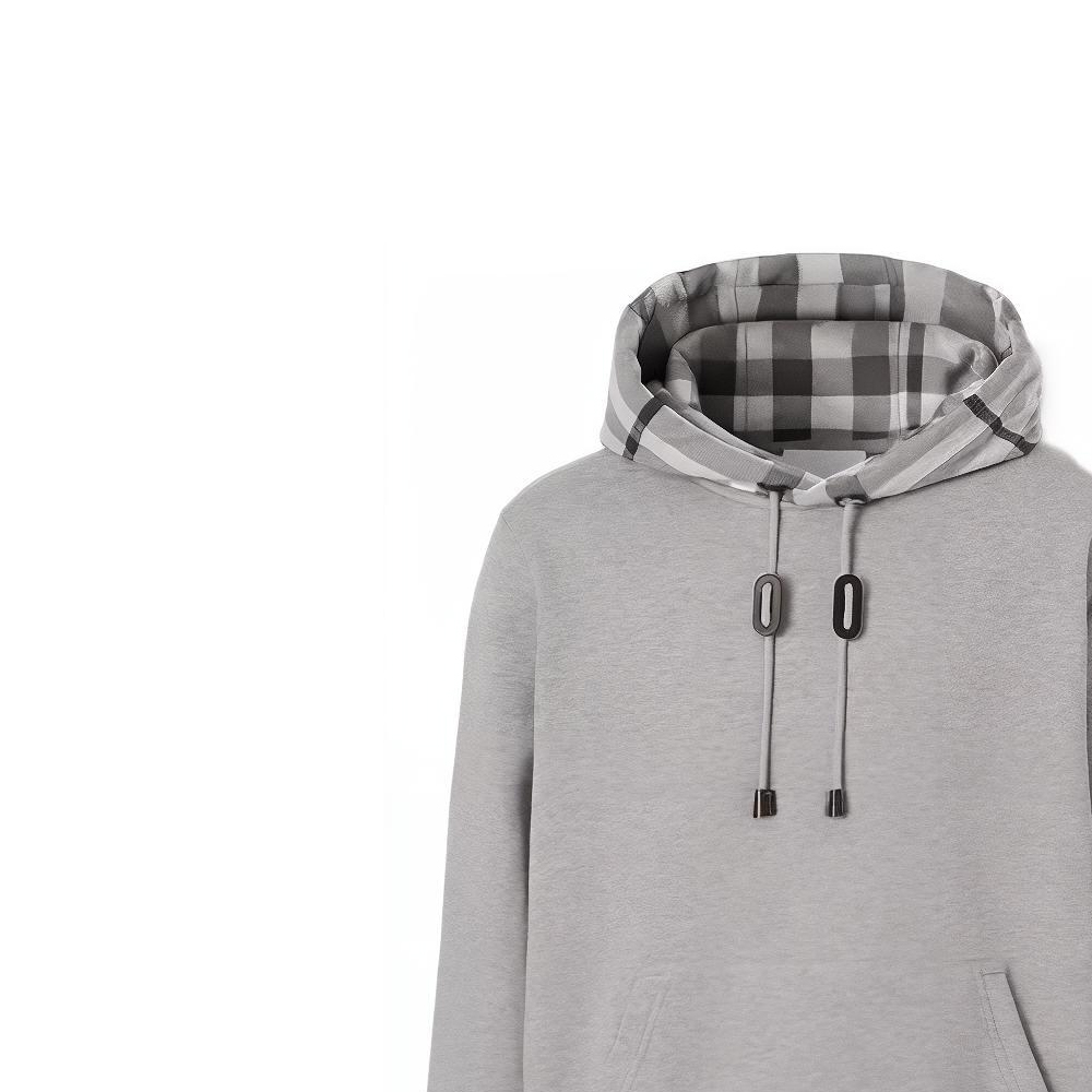 Purchase Burberry 男款灰色格紋標誌印花長袖上衣 80570101