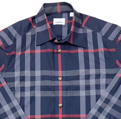 Burberry 经典格纹长袖衬衫 深蓝色 80929141 Purchase Burberry 经典格纹长袖衬衫 深蓝色 80929141