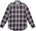 Buy Burberry Check Long Sleeve Shirt Navy Blue 40591291