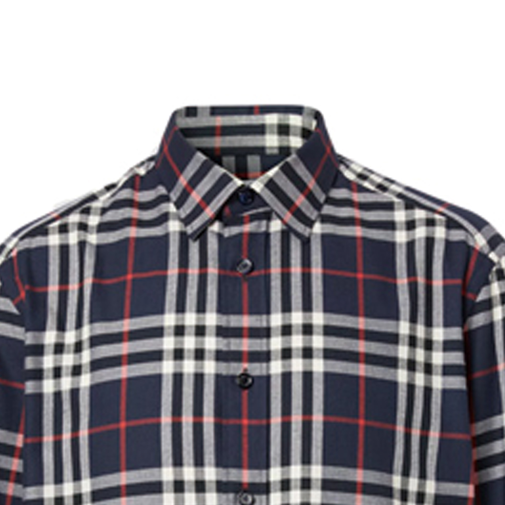 Burberry Check Long Sleeve Shirt Navy Blue 40591291 圖 7