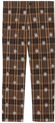 Celana Santai Mid-Rise Burberry Check - Dark Mocha 80378081 Order Celana Santai Mid-Rise Burberry Check - Dark Mocha 80378081