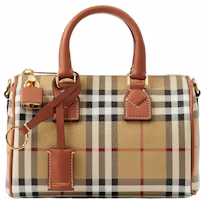 Burberry Check Mini Bowling Bag Archive Beige/Briar Brown Burberry Check Mini Bowling Bag Archive Beige/Briar Brown