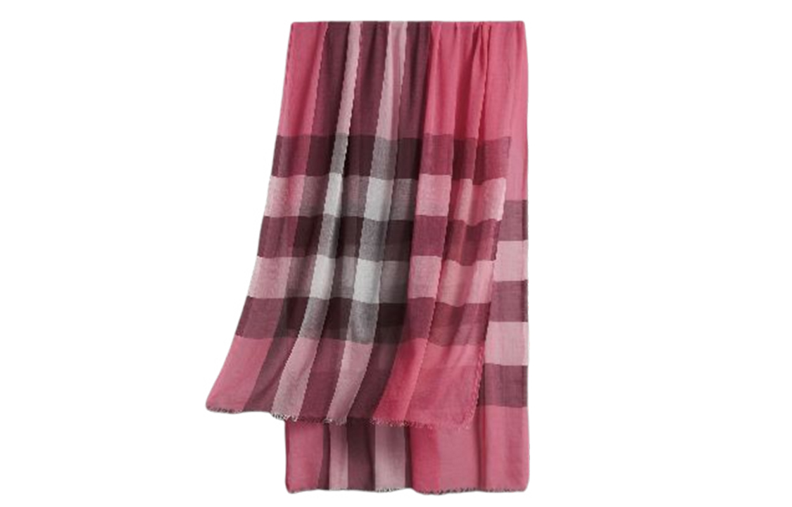 Burberry Check Modal Scarf Rose Pink Unisex Couple Design. 39692341
