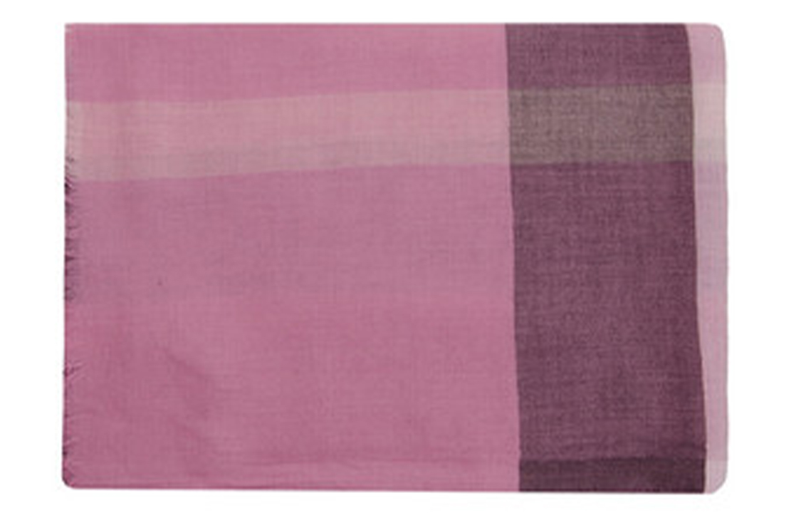 Burberry Check Modal Scarf Rose Pink Unisex Couple Design. 39692341 圖 5