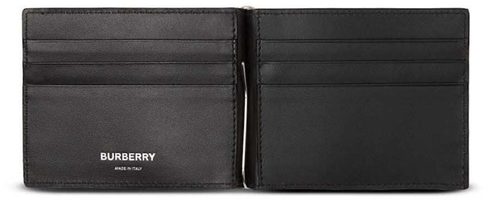 Burberry Check Money Clip Bifold Wallet Beige Order Burberry Check Money Clip Bifold Wallet Beige