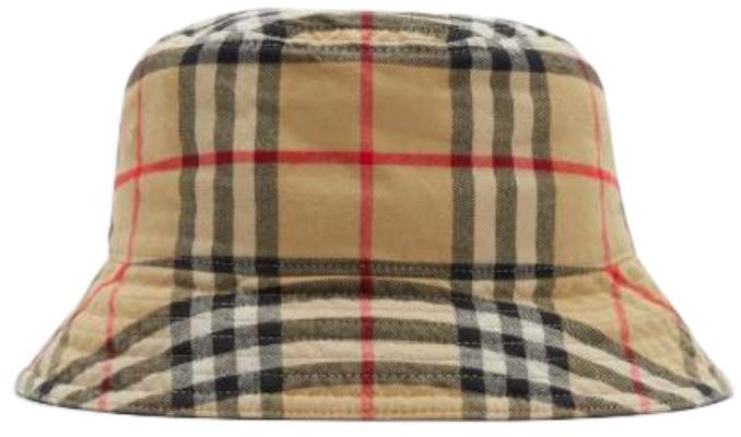 Burberry Check Pattern Cotton Bucket Hat Unisex Couple Style Beige. 80756571 Buy Burberry Check Pattern Cotton Bucket Hat Unisex Couple Style Beige. 80756571