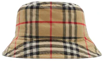 Order Burberry 格紋棉質漁夫帽 情侶款 米色. 80756571