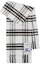 Order Bufanda Polar Burberry Unisex Estilo Pareja Blanco con Patrón de Cuadros 80797811