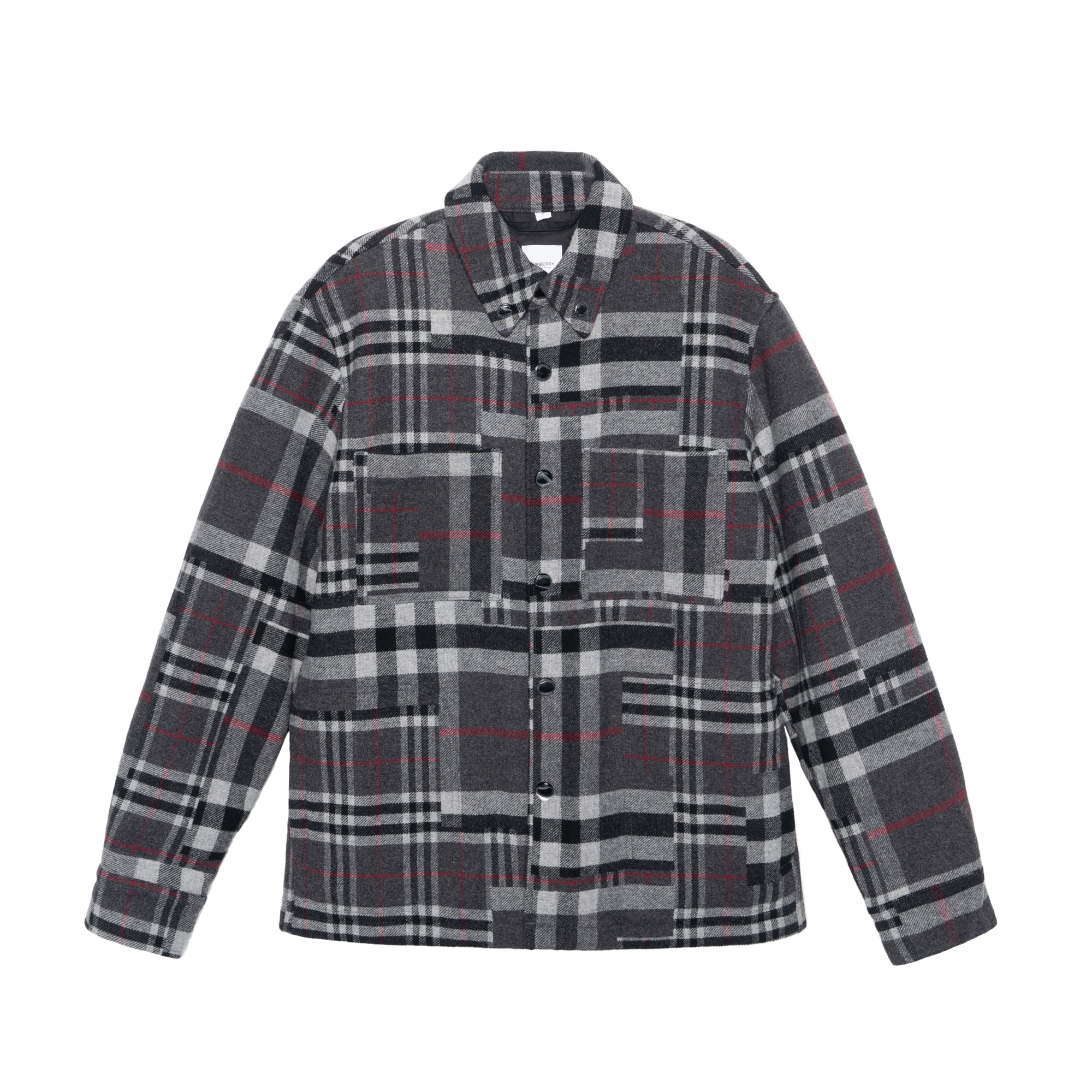 Burberry Check Pattern Long Sleeve Shirt Grey 80449921 圖 2