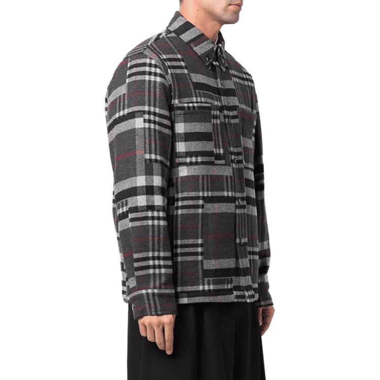 Burberry Check Pattern Long Sleeve Shirt Grey 80449921 圖 4