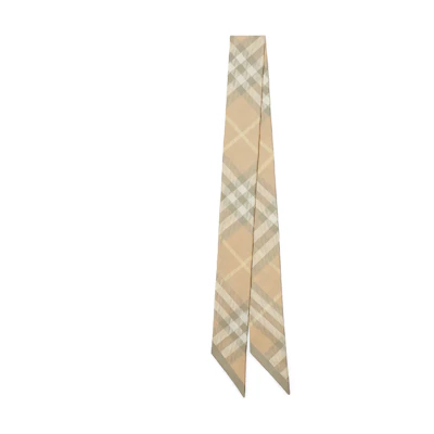 Burberry Check Pattern Scarf Unisex Linen Color 80833001