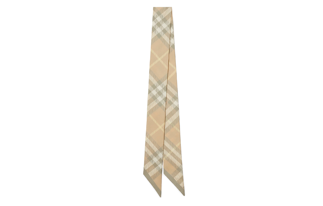 Burberry Check Pattern Scarf Unisex Linen Color 80833001 圖 2