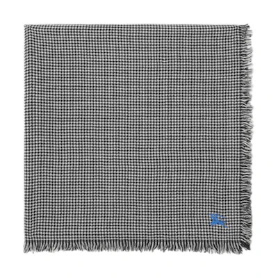 Burberry Check Pattern Wool Scarf Unisex Couple Style - Black. 80799781