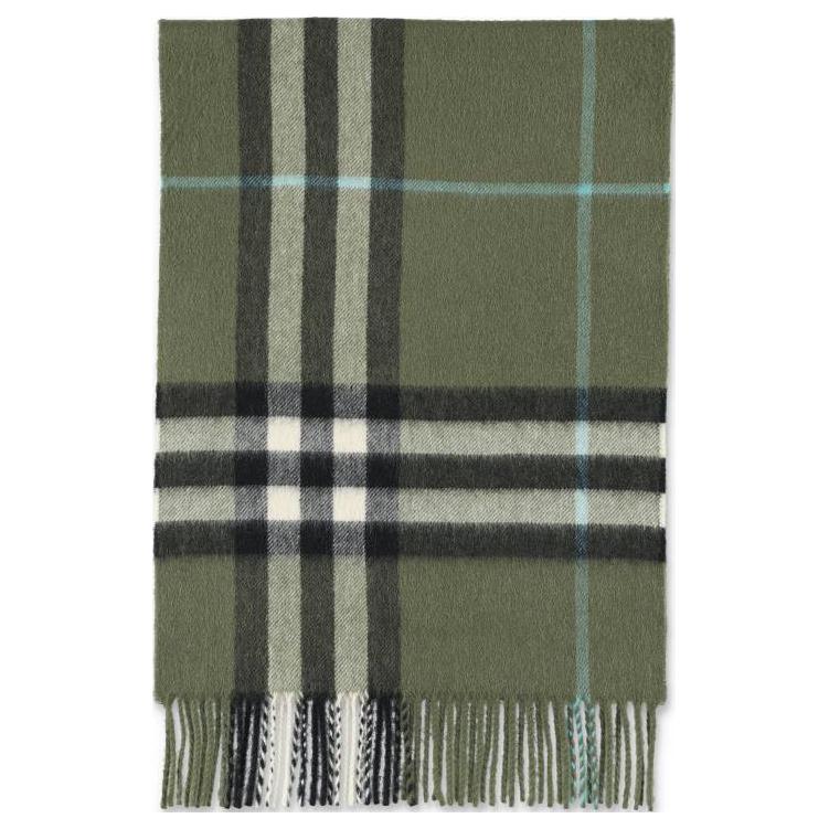 Burberry Check Pattern Wool Scarf Unisex Couple Style Multicolor. 8077885CASHMEREB7346