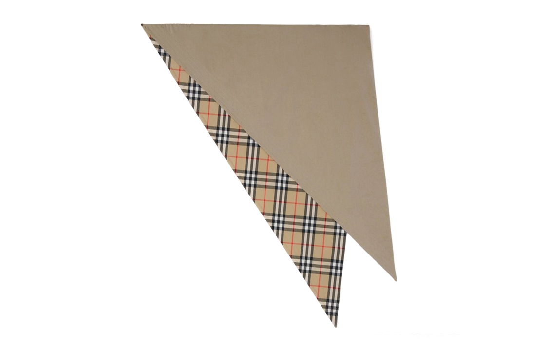 Burberry Check Pattern Wool Scarf Unisex Couple Style in Brown. 80452751 圖 2