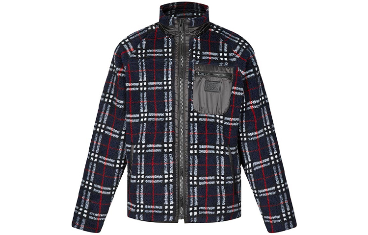 Burberry Check Pocket Zip-Up High Collar Jacket Blue 80163781 圖 2