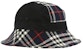 Burberry Check Print Bucket Hat Navy